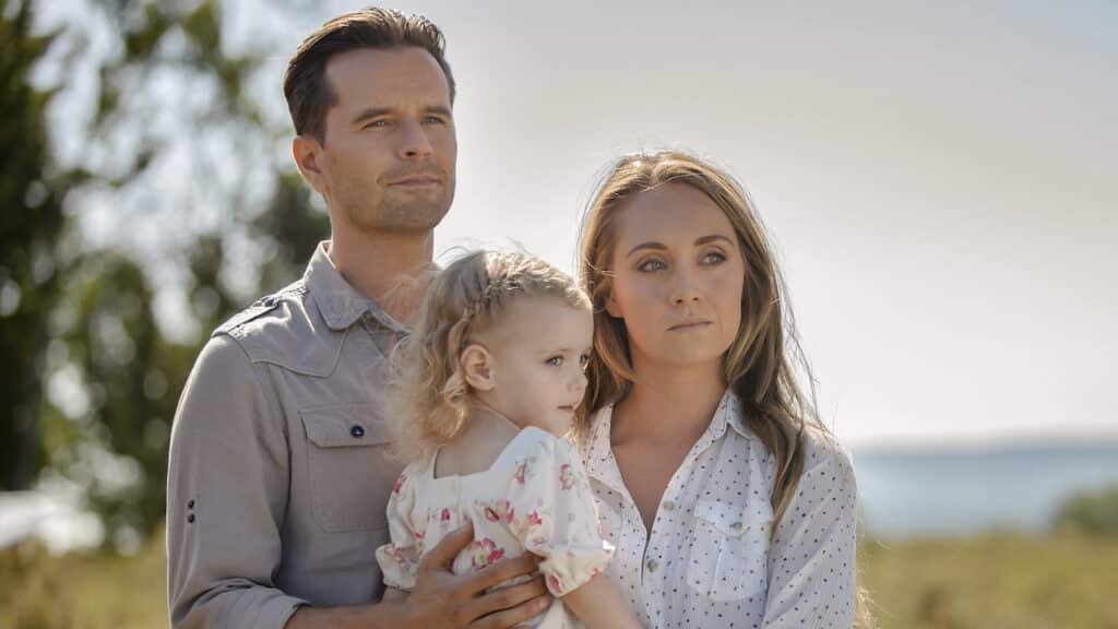 Heartland's favorite couple Amy and Ty with their daughter Lyndy.
