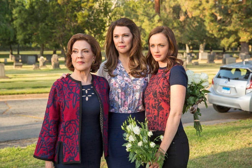 From left, Kelly Bishop, Lauren Graham and Alexis Bledel in Gilmore Girls A Year in the Life