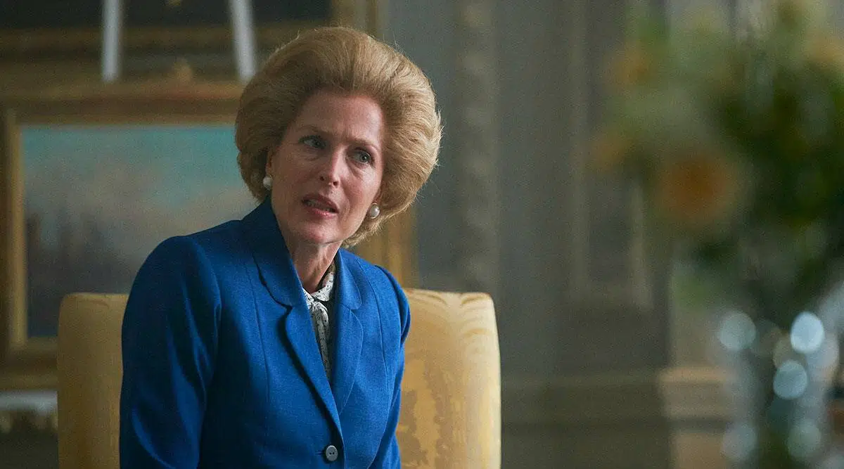 Gillian Anderson as Margaret Thatcher in The Crown Season 4