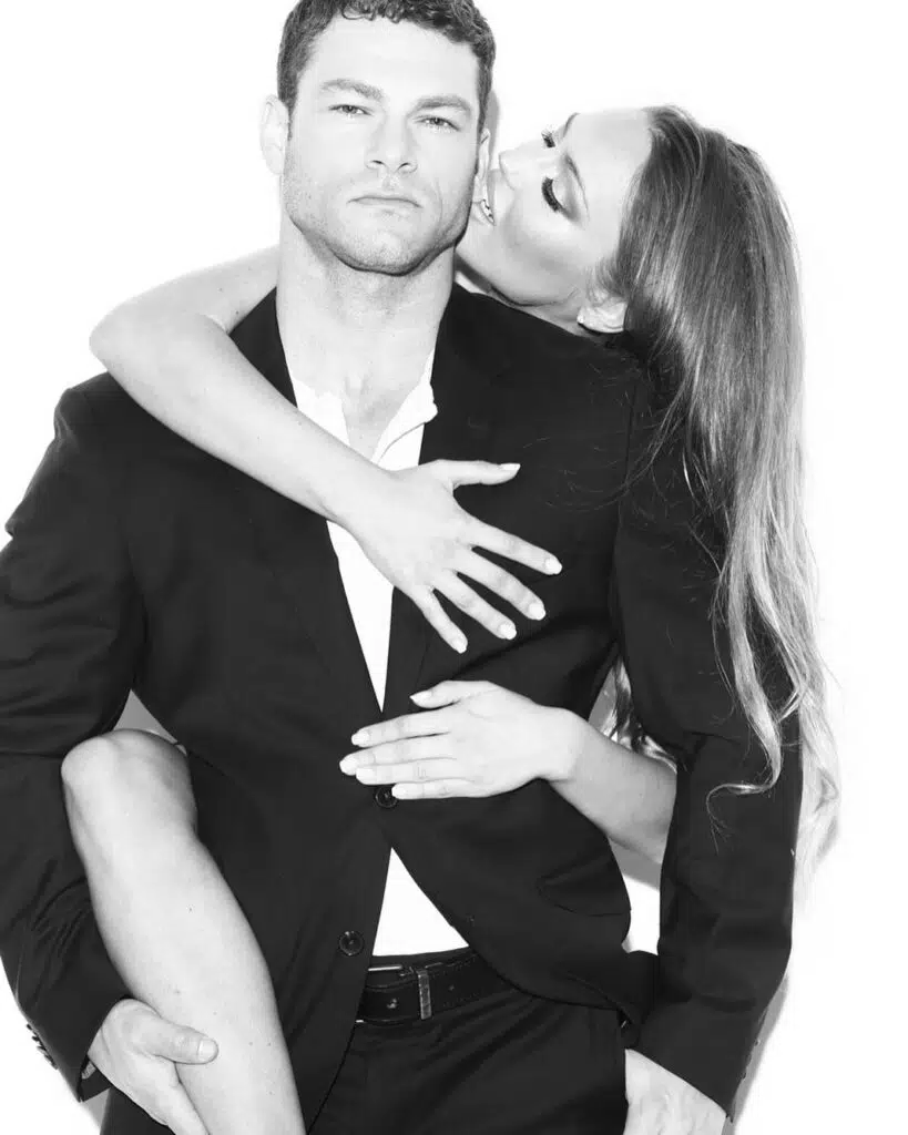 Shawn Roberts with his girlfriend