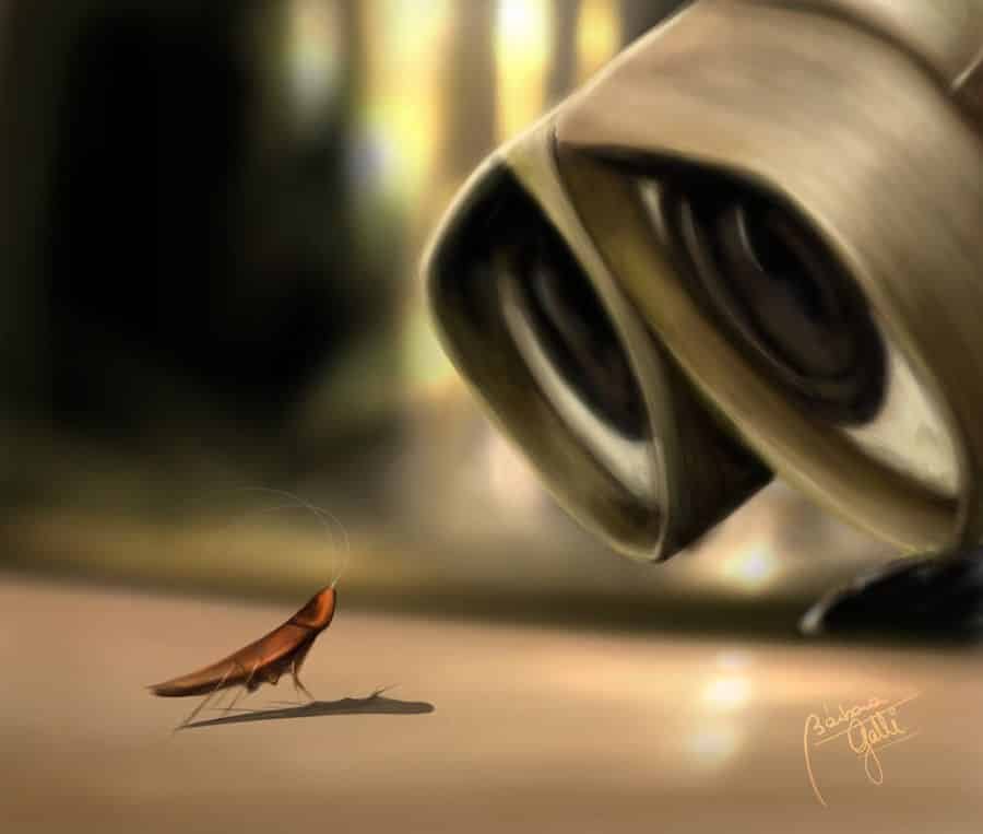 Wall-E and the Cockroach