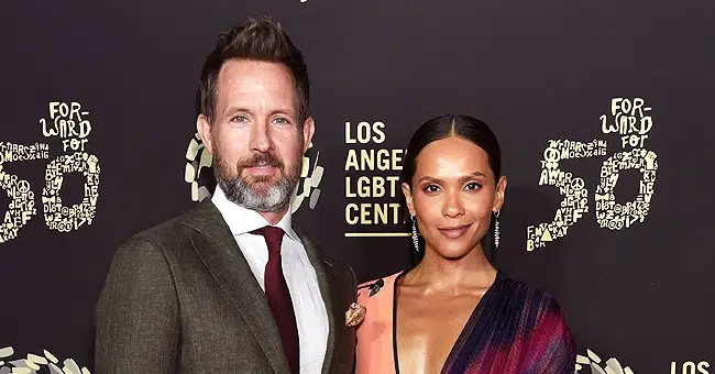 Lesley-Ann Brandt and her husband Chris Payne Gilbert