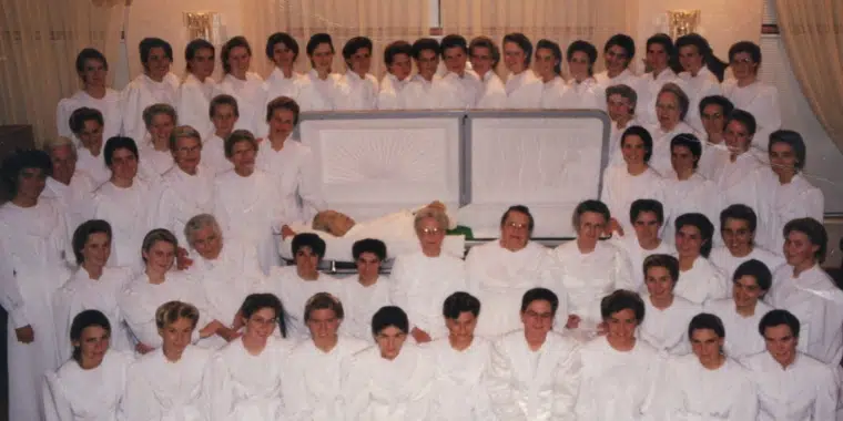 Warren Jeffs’ father's wives at his funeral